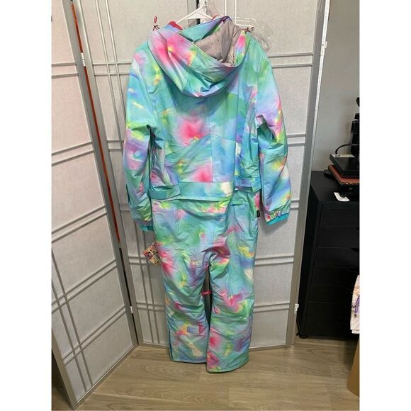 Women's Blue Magic Winter Colorful All In One Piece Ski Jumpsuit Winter Snowsuit - Picture 10 of 10